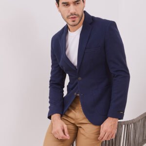 Jobb Aviland-T2 Blazer Pria Slim Fit Navy