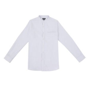 Jobb Azka Koko Pria Lengan Panjang Slim Fit Putih