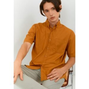 Jobb Vernon Kemeja Pria Lengan Pendek Regular Fit Mustard