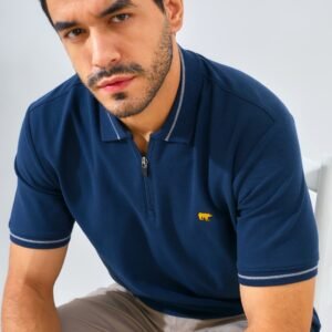 Jack Nicklaus Opera Polo Shirt Pria Regular Fit Navy