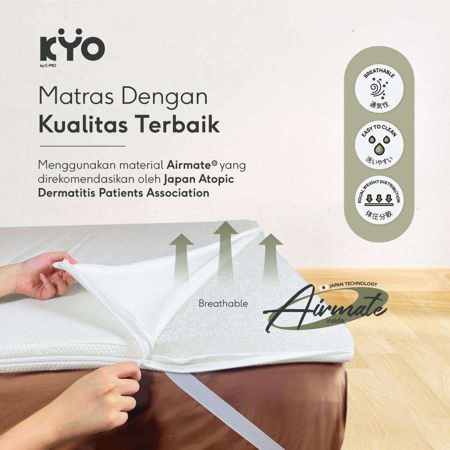 KYO Knot Your Ordinary Airmate Topper Mattress / Alas Kasur / Pelapis Kasur / Pelindung Kasur / Matras Kasur - Image 3