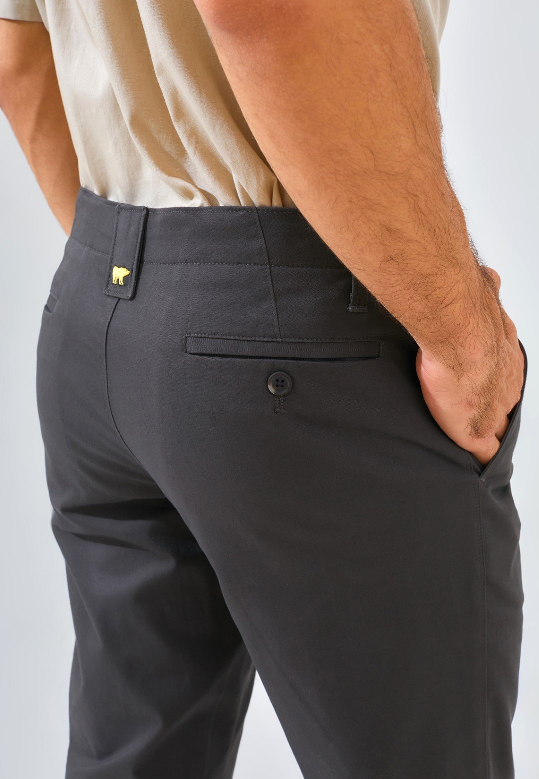 Jack Nicklaus Noble Haven Celana Panjang Pria Regular Fit Charcoal - Image 5