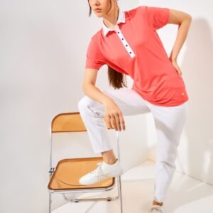 Jack Nicklaus Ferla Premium Solid Polo Sporting Coral