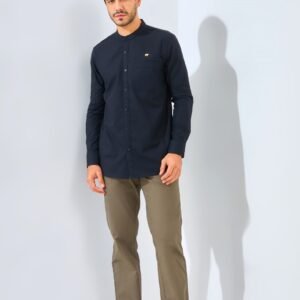 Jack Nicklaus Magnifica Kemeja Pria Lengan Panjang Slim Fit Black