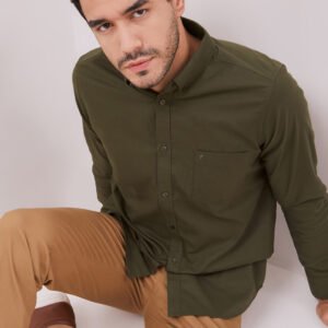 Jobb Bellagio Kemeja Pria Lengan Panjang Slim Fit Olive