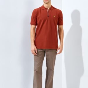 Jack Nicklaus Benedict Polo Shirt Pria Regular Fit Brown Red