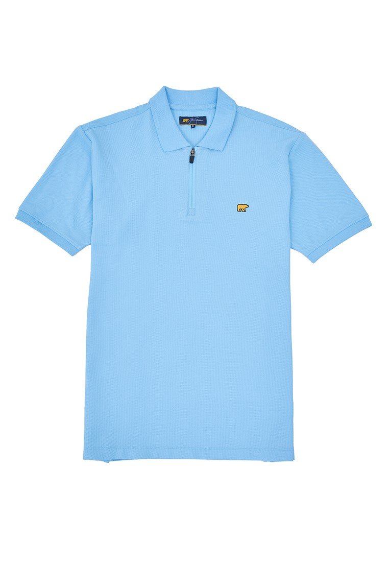 Jack Nicklaus Benedict Polo Shirt Pria Regular Fit Light Blue - Image 7