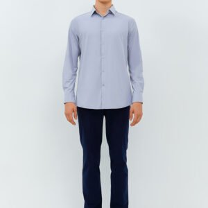 Jobb Beverly Kemeja Pria Lengan Panjang Slim Fit Light Grey