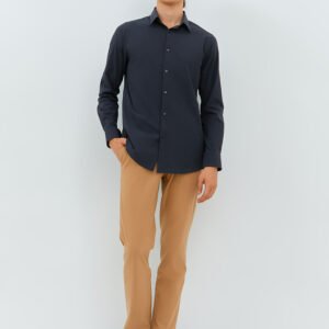 Jobb Beverly Kemeja Pria Lengan Panjang Slim Fit Dark Grey