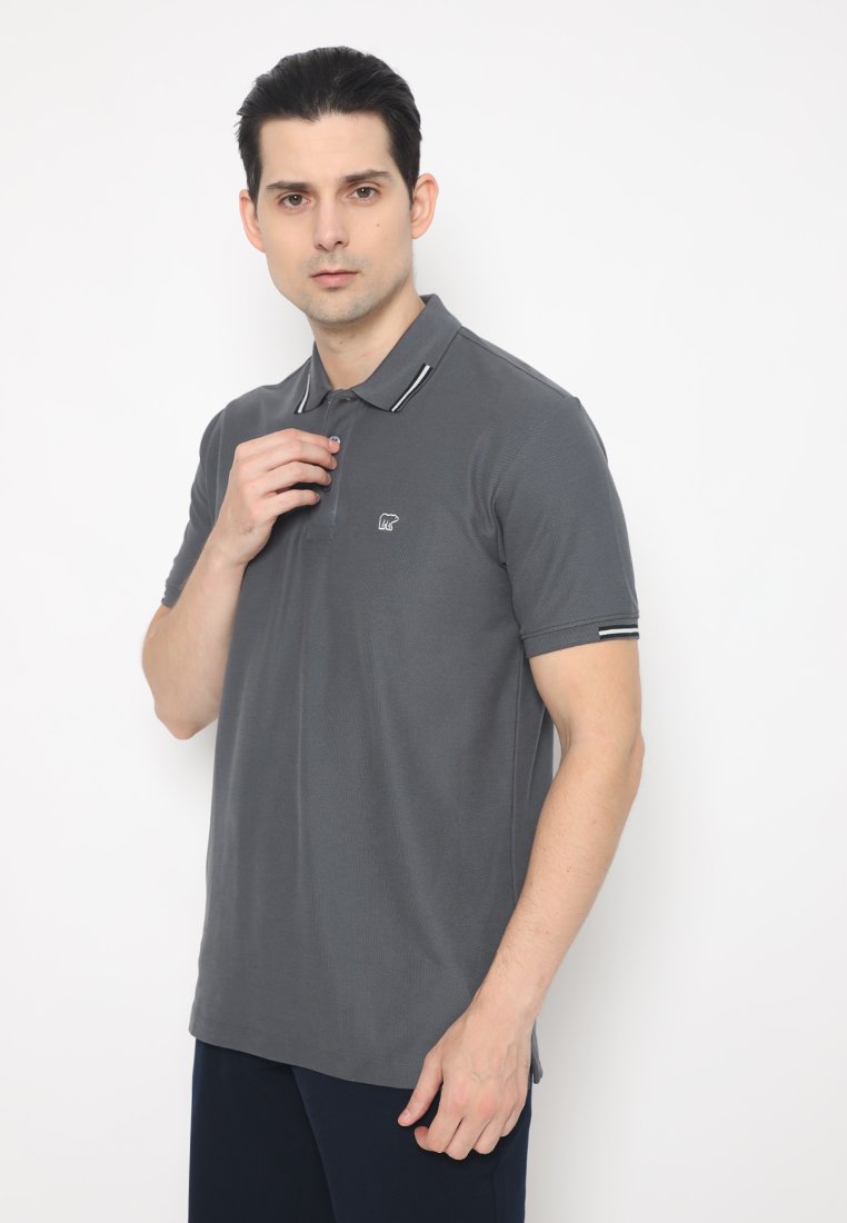 Jack Nicklaus Brave Polo Shirt Pria Regular Fit Iron Gate - Image 2