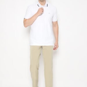 Jack Nicklaus Brave Polo Shirt Pria Regular Fit White