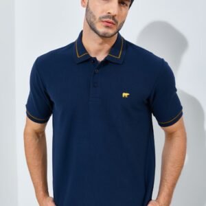 Jack Nicklaus Brehme Polo Shirt Pria Regular Fit Navy
