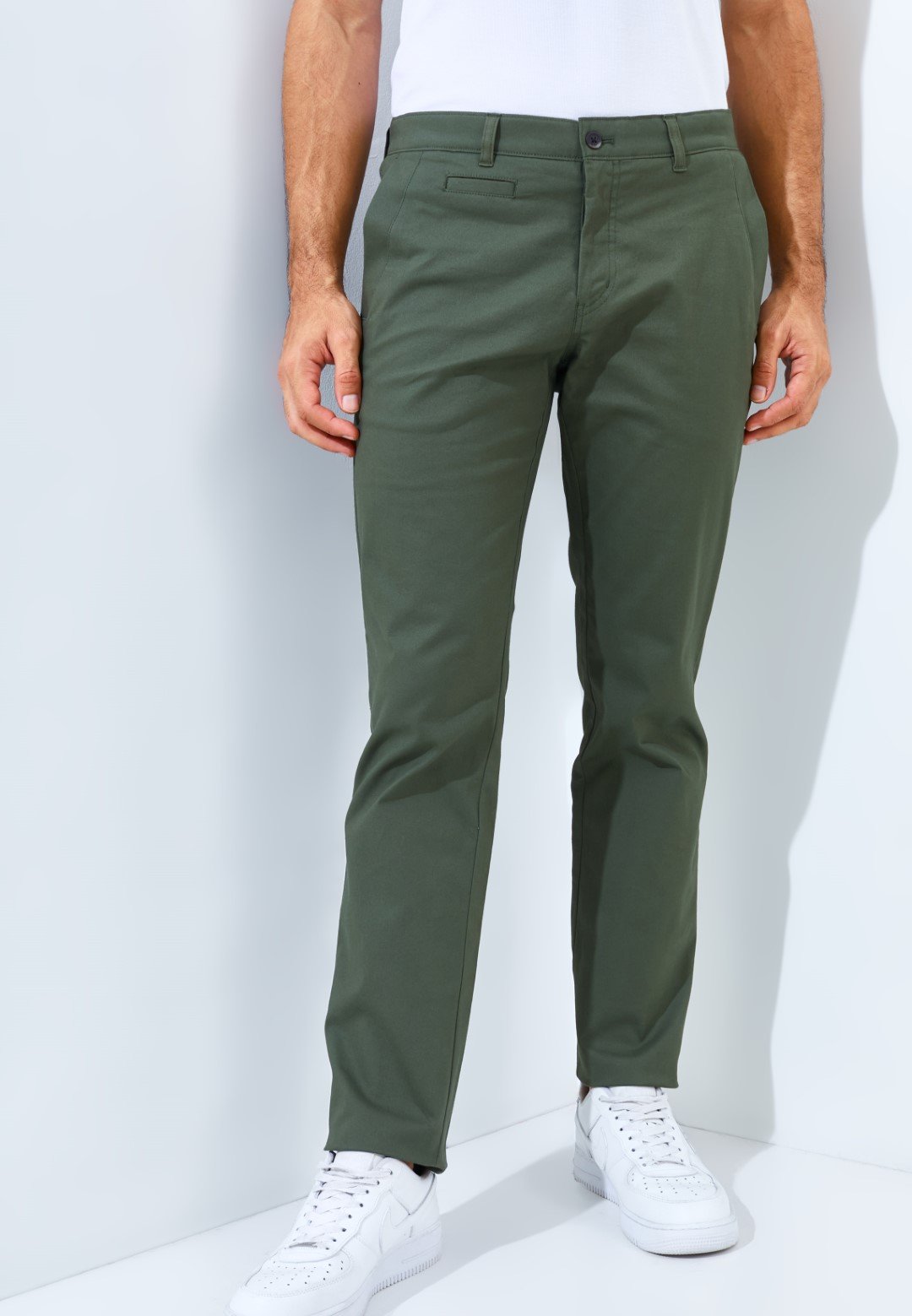 Jack Nicklaus Bridgeston Celana Panjang Pria Slim Fit Dark Green