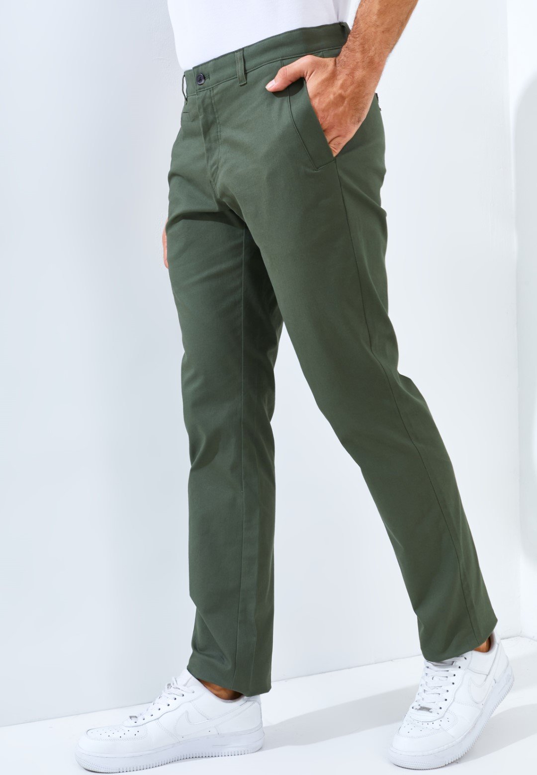 Jack Nicklaus Bridgeston Celana Panjang Pria Slim Fit Dark Green - Image 3