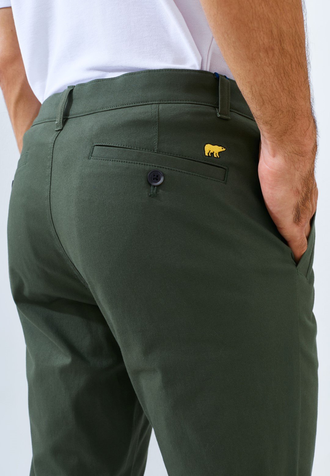 Jack Nicklaus Bridgeston Celana Panjang Pria Slim Fit Dark Green - Image 4