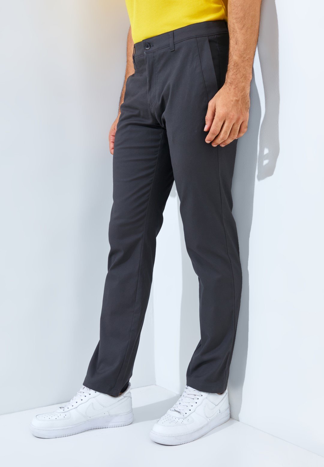 Jack Nicklaus Bridgeston Celana Panjang Pria Slim Fit Charcoal