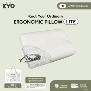KYO Knot Your Ordinary Ergonomic Airmate Pillow Lite / Bantal Bihun / Bantal Anak / Bantal Dewasa / Bantal Tidur / Bantal Ergonomis ( Soft )