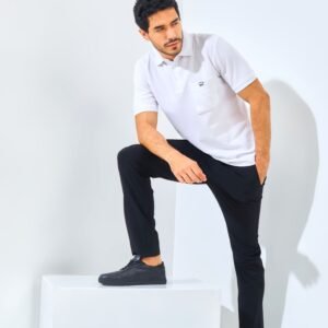 Jack Nicklaus Gallant Polo Shirt Pria Regular Fit Putih