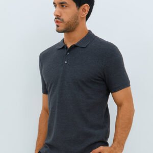 Jobb Galvin Polo Shirt Pria Lengan Pendek Slim Fit Dark Grey