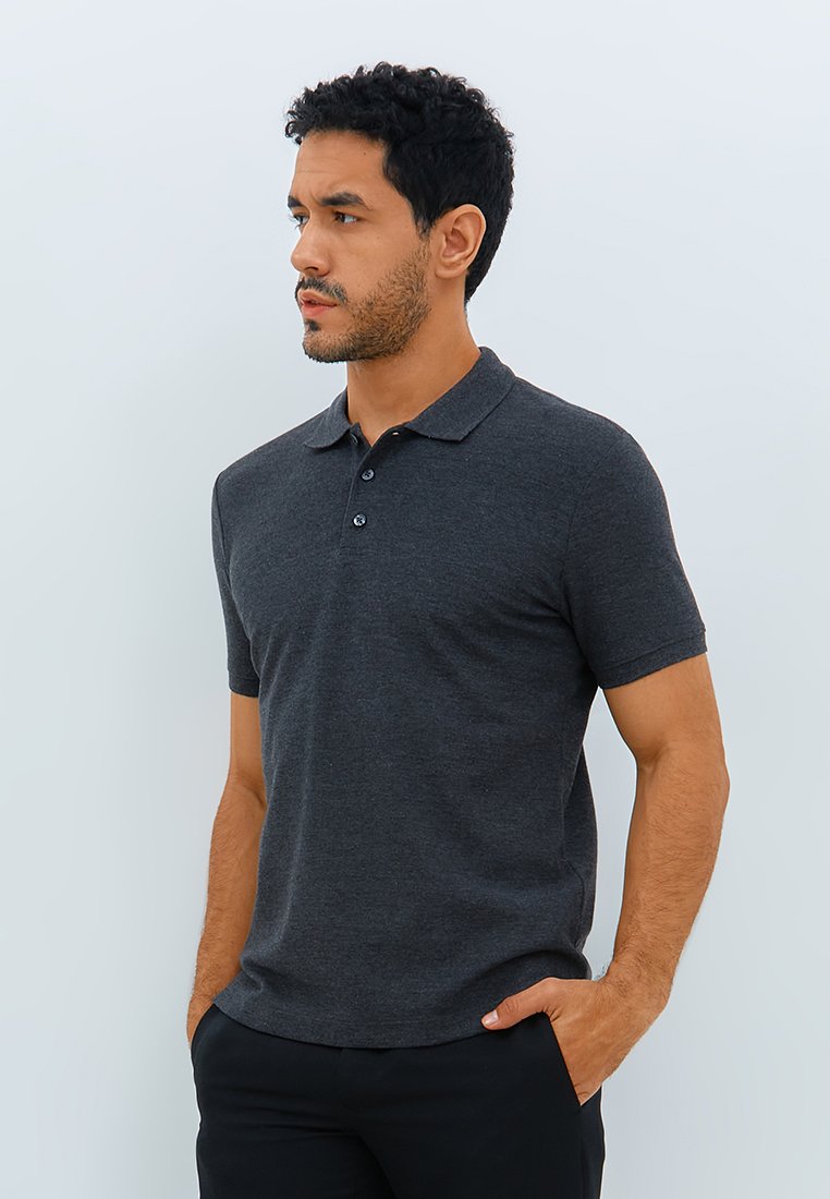 Jobb Galvin Polo Shirt Pria Lengan Pendek Slim Fit Dark Grey - Image 2