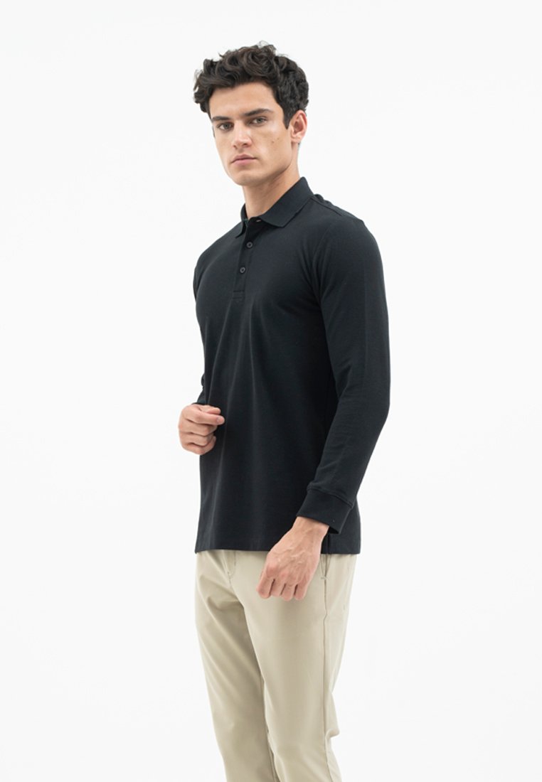Jack Nicklaus Mezzo Polo Shirt Pria Regular Fit Black - Image 2