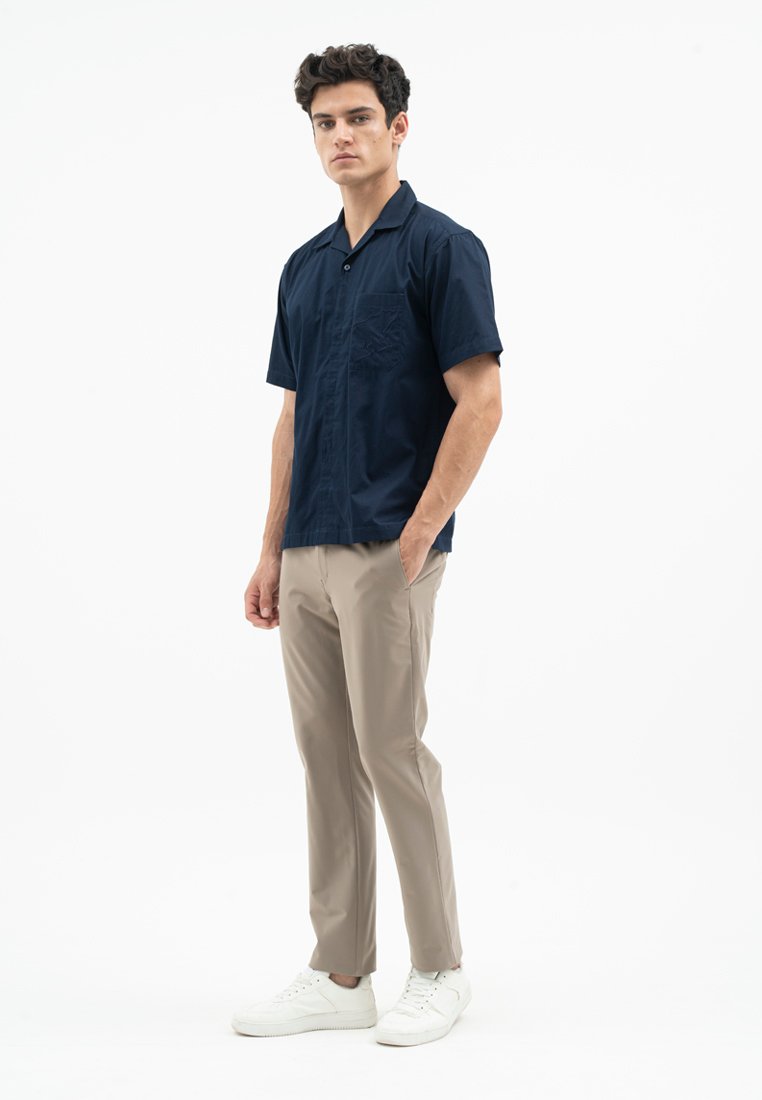 Jack Nicklaus Prodigy Kemeja Pria Lengan Pendek Regular Fit Navy - Image 4