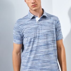 Jack Nicklaus Caesars Premium Space Dye Polo Blue Surf