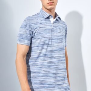 Jack Nicklaus Caesars Premium Space Dye Polo Blue Surf