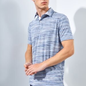 Jack Nicklaus Caesars Premium Space Dye Polo Blue Surf