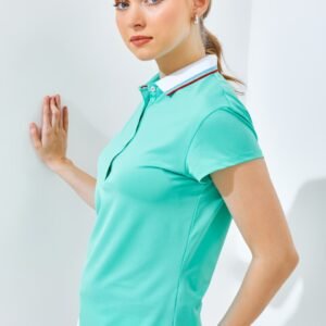 Jack Nicklaus Carrera Premium Solid Polo Ladies Green Shore