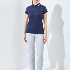 Jack Nicklaus Carrera Premium Solid Polo Ladies Classic Navy