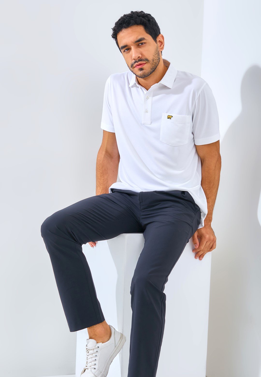 Jack Nicklaus Segesta Premium Heritage Polo Regular Fit Bright White - Image 5