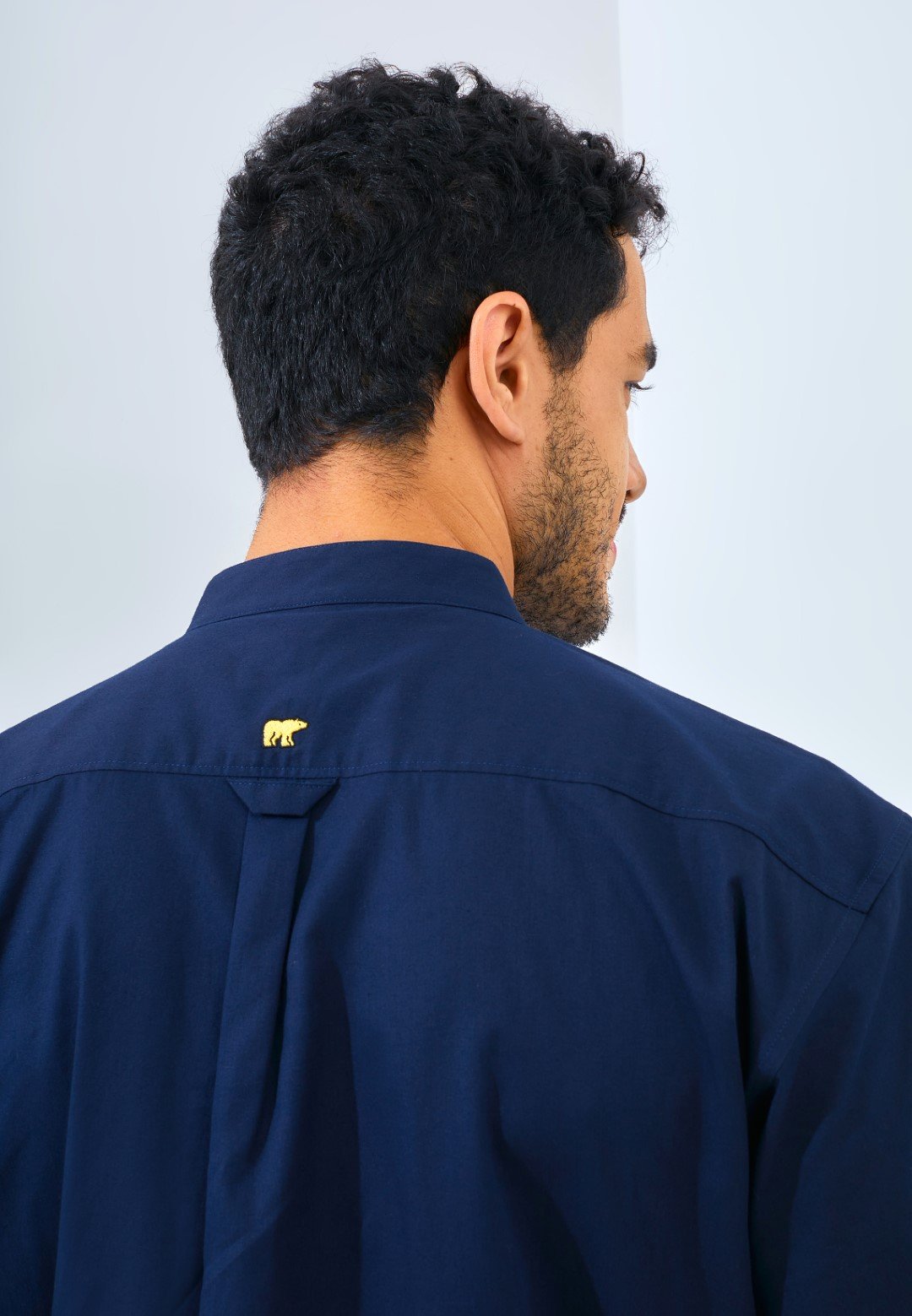 Jack Nicklaus Elite Kemeja Pria Lengan Pendek Slim Fit Navy - Image 5