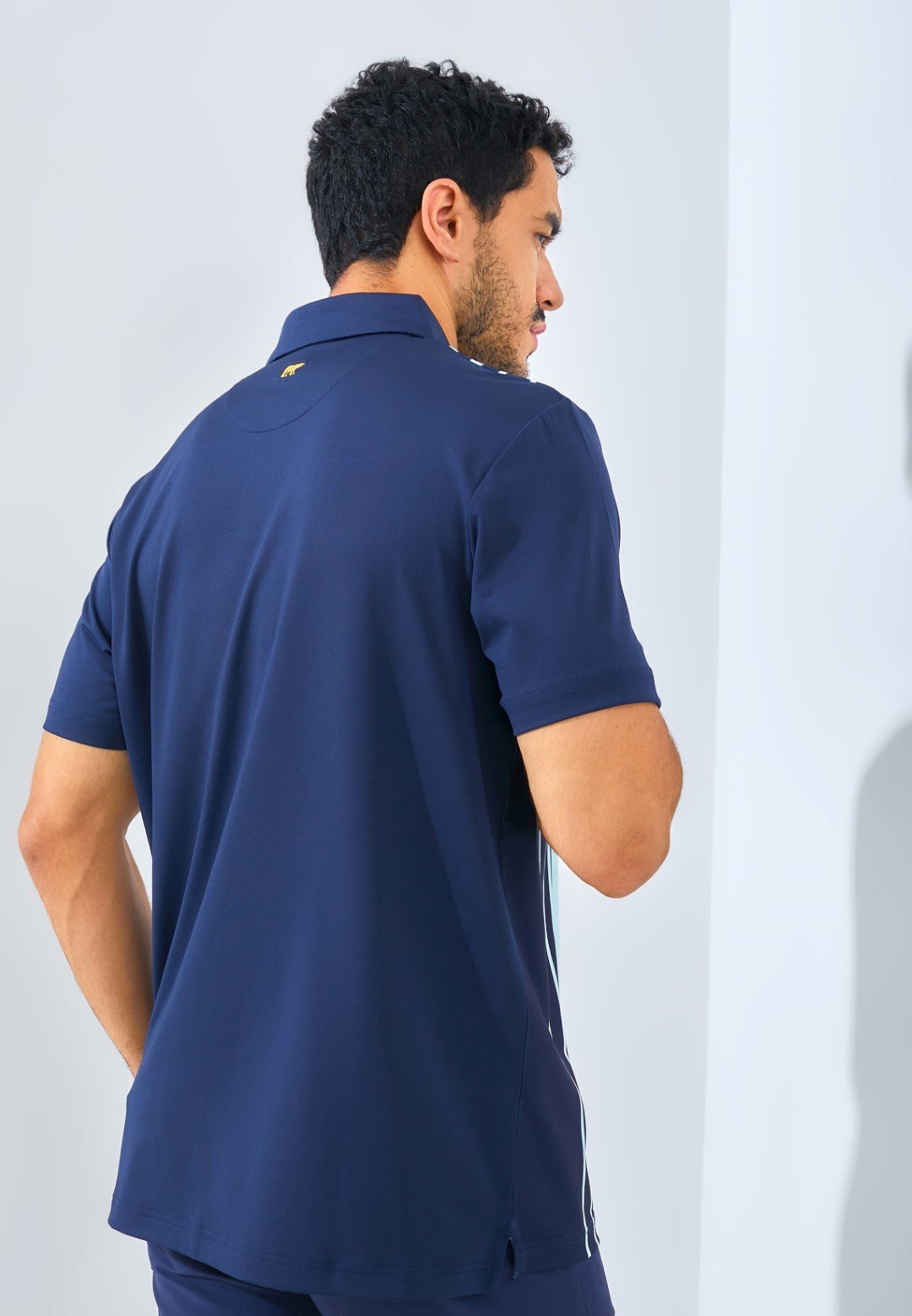 Jack Nicklaus Noto Premium Vertical Stripe Polo Regular Fit Sea Front - Image 3