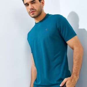 Jack Nicklaus Chevron T-Shirt Slim Fit Atlantic Deep