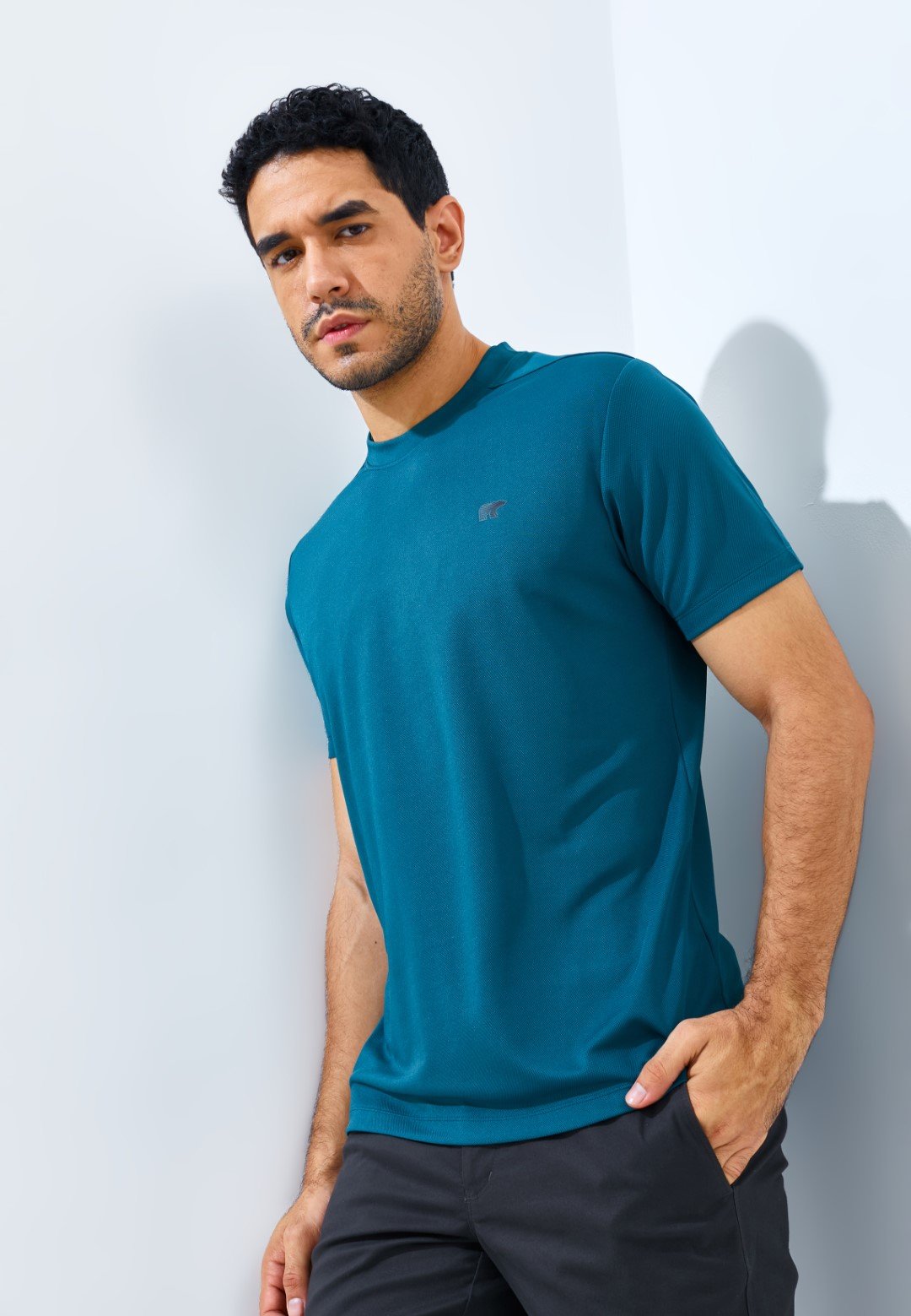 Jack Nicklaus Chevron T-Shirt Slim Fit Atlantic Deep - Image 3