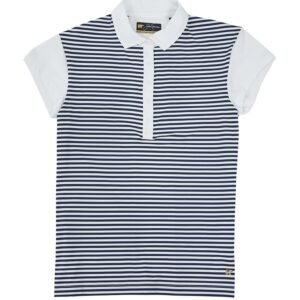 Jack Nicklaus Chrystal Premium Body Stripe Polo Ladies Bright White