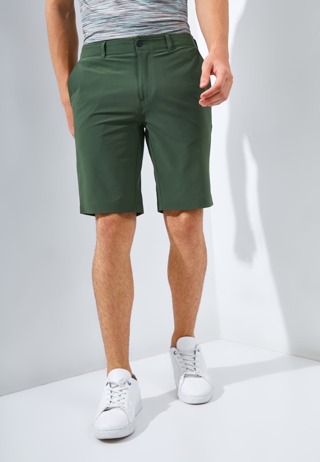 Jack Nicklaus Conrad Premium Celana Pendek Pria Regular Fit Olive