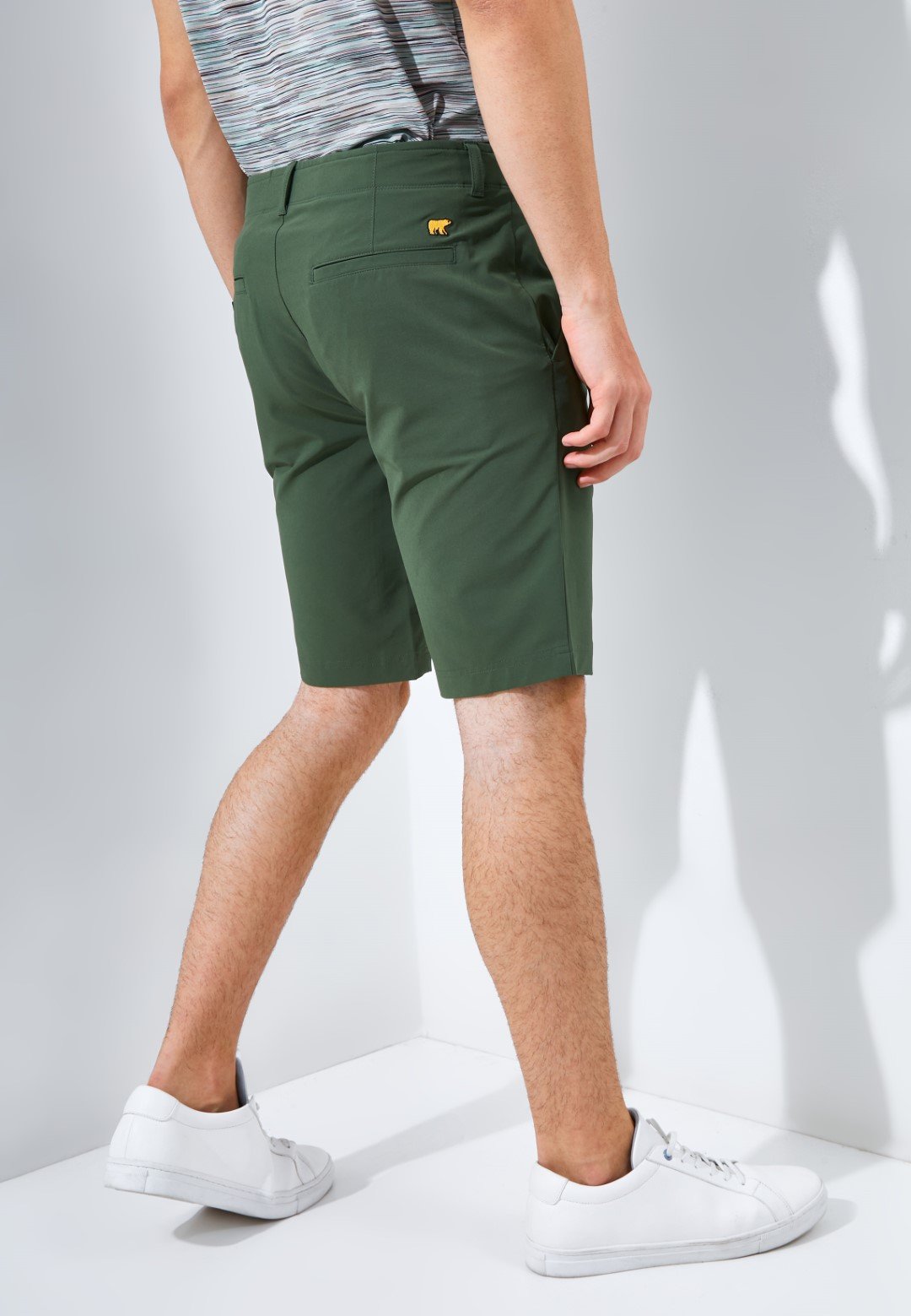 Jack Nicklaus Conrad Premium Celana Pendek Pria Regular Fit Olive - Image 4