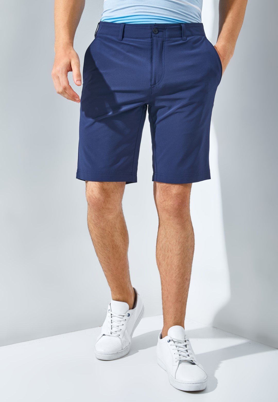 Jack Nicklaus Conrad Premium Celana Pendek Pria Regular Fit Classic Navy