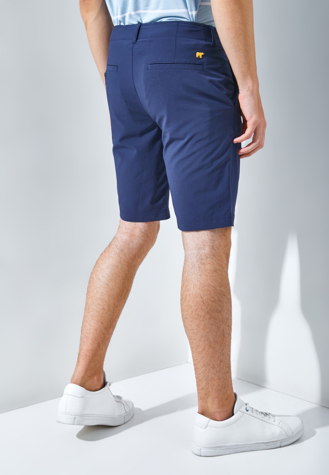 Jack Nicklaus Conrad Premium Celana Pendek Pria Regular Fit Classic Navy - Image 4