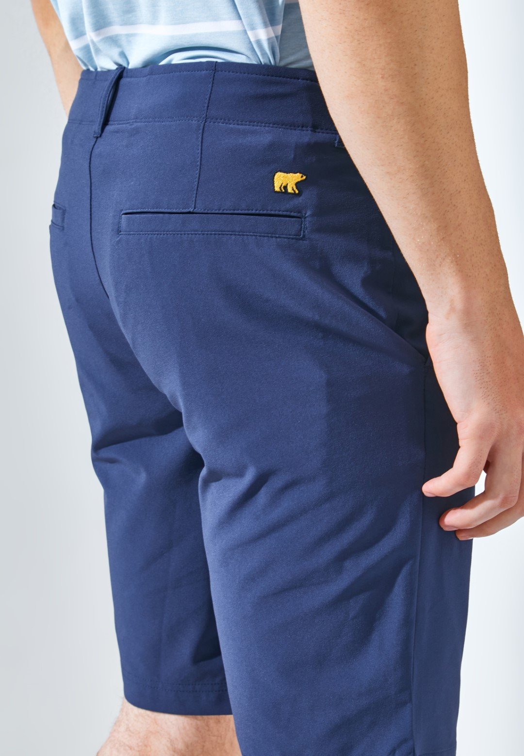 Jack Nicklaus Conrad Premium Celana Pendek Pria Regular Fit Classic Navy - Image 5