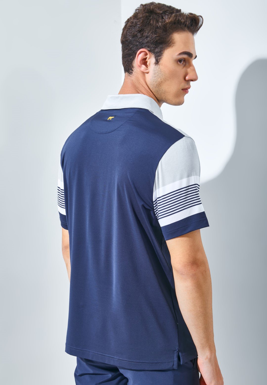 Jack Nicklaus Copperfield Premium Tonal Stripe Polo Classic Navy - Image 4