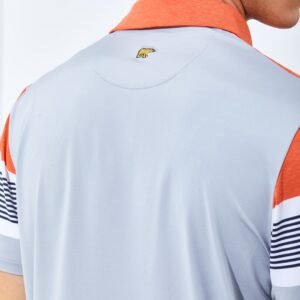 Jack Nicklaus Copperfield Premium Tonal Stripe Polo Red Dune