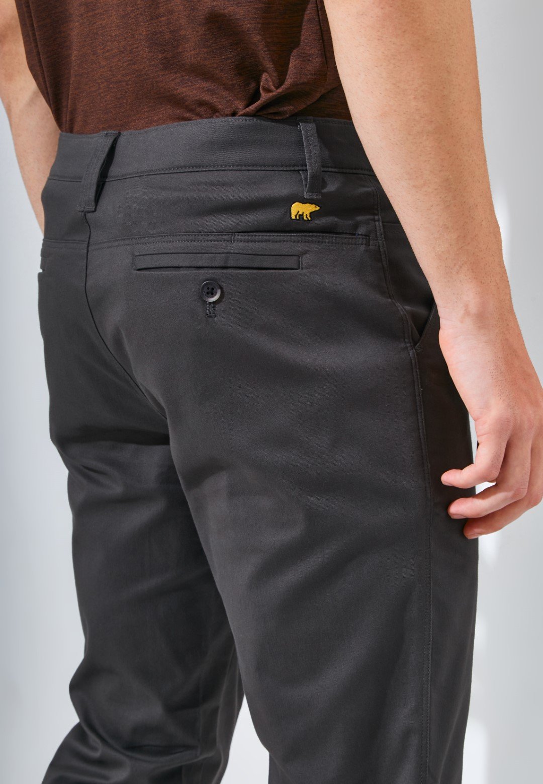 Jack Nicklaus Cougar Celana Panjang Pria Slim Fit Charcoal - Image 5