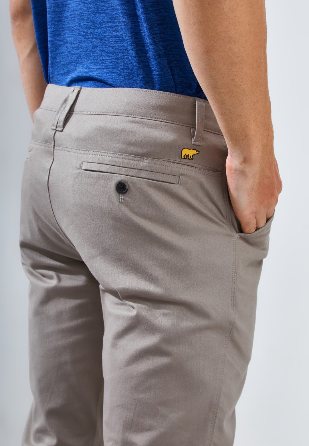 Jack Nicklaus Cougar Celana Panjang Pria Slim Fit Camel - Image 5