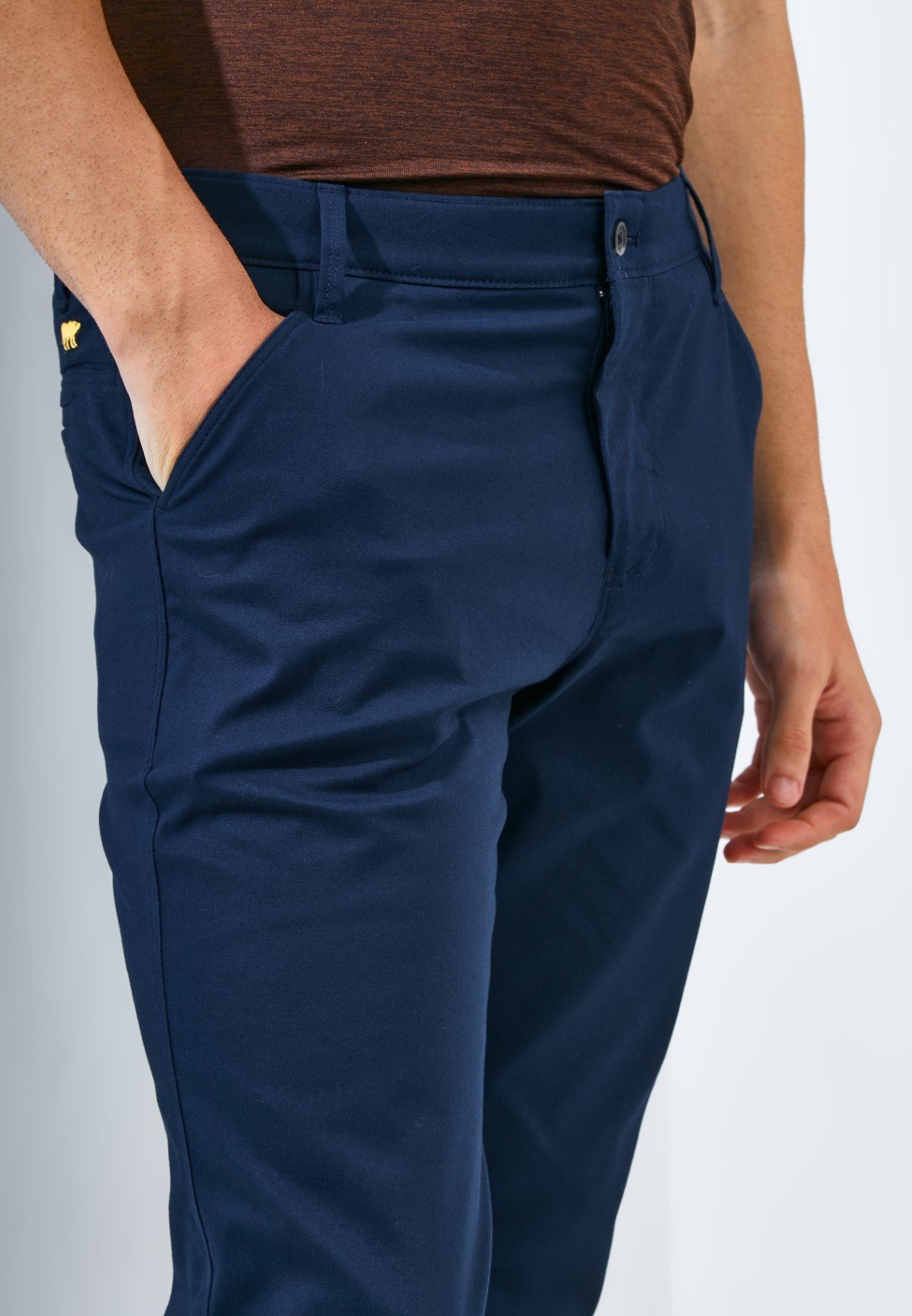 Jack Nicklaus Cougar Celana Panjang Pria Slim Fit Navy - Image 3
