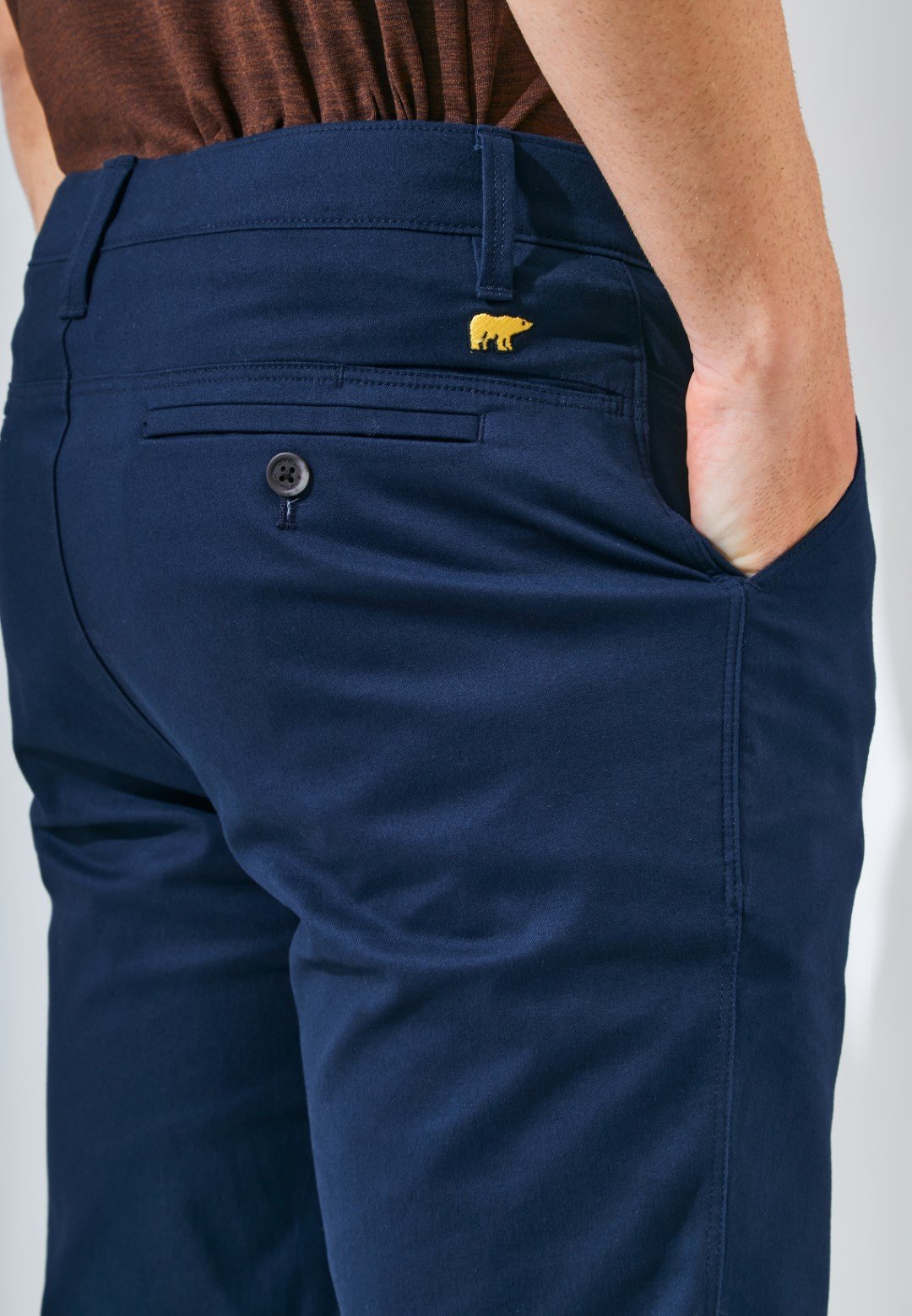 Jack Nicklaus Cougar Celana Panjang Pria Slim Fit Navy - Image 5