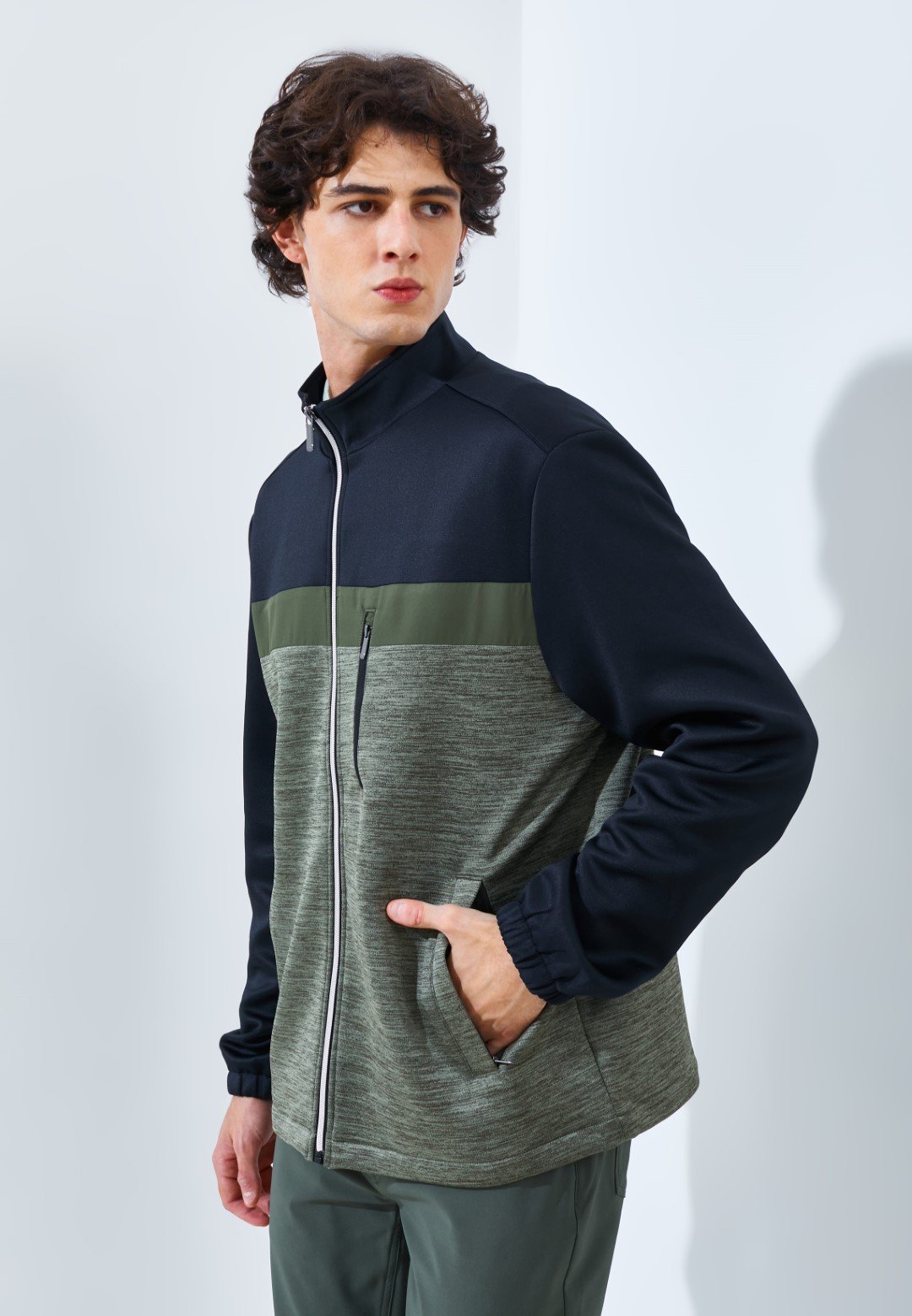 Jack Nicklaus Courtyard Premium Jacket Virtual Olive - Image 3