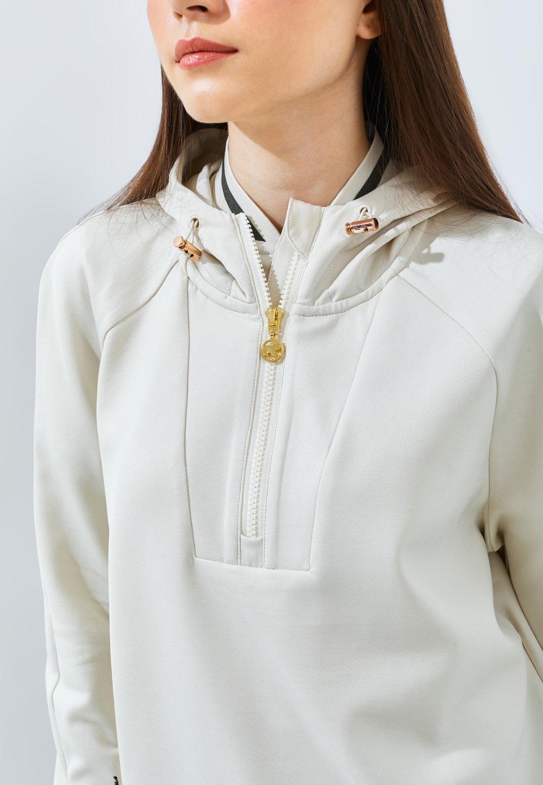 Jack Nicklaus Crescent Premium Jacket ladies Ice Stone - Image 4